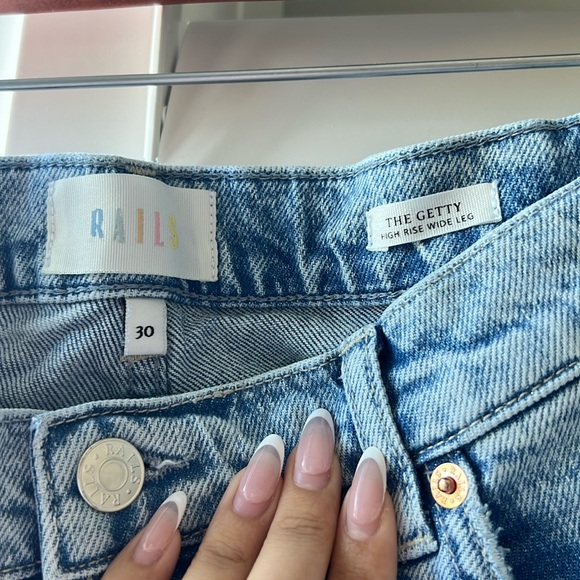 Rails Getty Wide Leg Denim in Snowbird - Picture 2 of 5